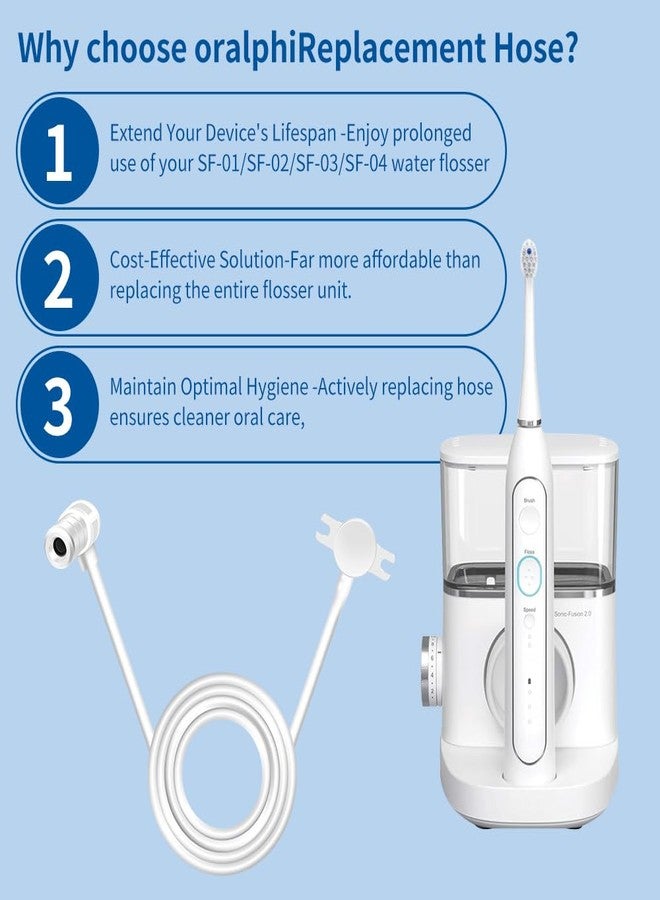 KOPBTBOY Replacemet Hose for Waterpik Sonic-Fusion Flossing Toothbrush, Hose for Waterpik Sonic-Fusion SF-01/02/03/04 Water Flosser, Replacement Parts for Water pik - Image 3